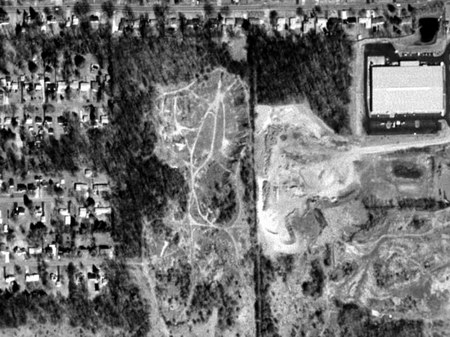Portage Drive-In Theatre - Aerial - Photo From Terraserver (newer photo)